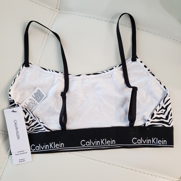 CALVIN KLEIN BRAND NEW ANIMAL PRINT BRALETTE S - Picture 5 of 6
